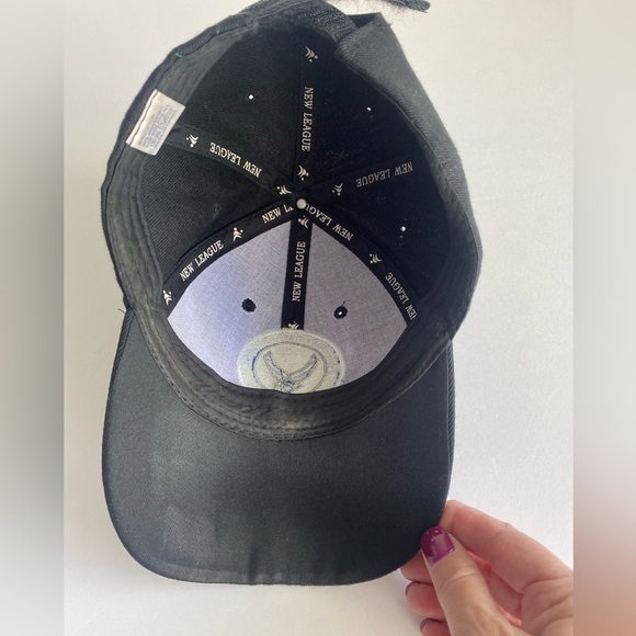US Air Force Veteran Cap Hat Black Military USA Red White Blue Flag Adjustable - Picture 8 of 11